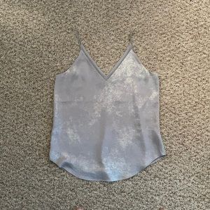 Express silver shimmer top